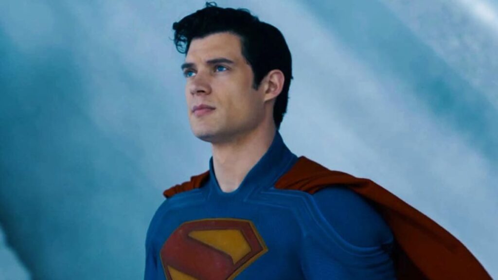 David Corenswet as Superman in the Fortress of Solitude in Superman (2025)