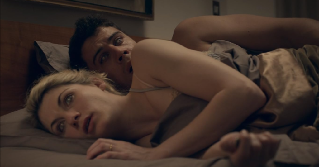 Toby Kebbell and Jodie Whittaker in Black Mirror (2011)