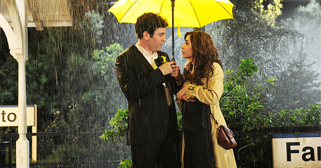 Josh Radnor as Ted Mosby and Cristin Milioti as Tracy McConnell "the Mother" in How I Met Your Mother (2014) Series Finale