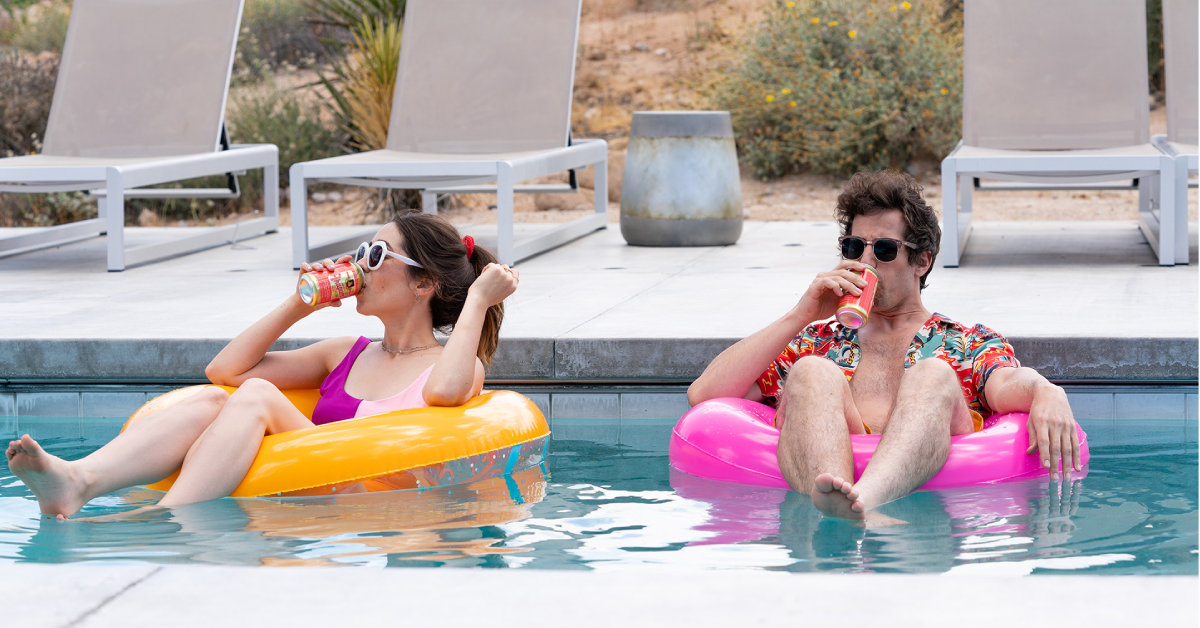 The Groundhog Day Successor You Never Saw: Why Palm Springs is a Modern Masterpiece Cristin Milioti as Sarah and Andy Samberg as Nyles in Palm Springs (2020)