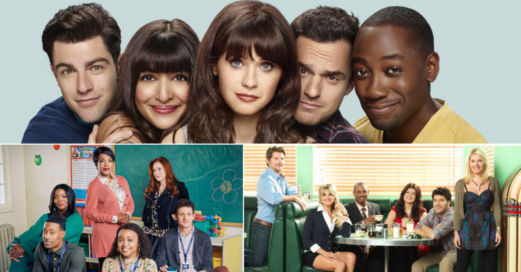 Best sitcoms like Friends and How I Met Your Mother featuring New Girl and Abbott Elementary.