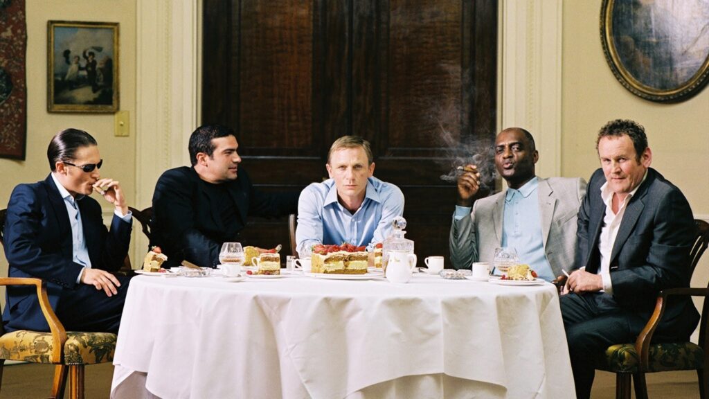 Daniel Craig as XXXX with the rest of the cast from Layer Cake (2004)