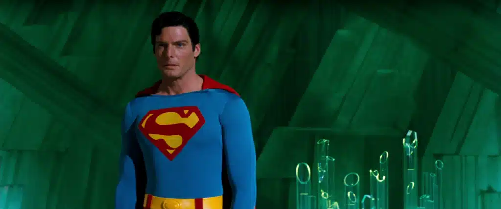 Christopher Reeve as Superman in the Fortress of Solitude in Superman IV: The Quest for Peace