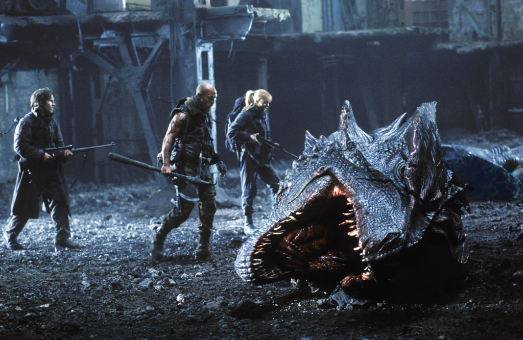 Christian Bale, Matthew McConaughey and Izabella Scorupco in the Star-Studdest Cast of Reign of Fire (2002)