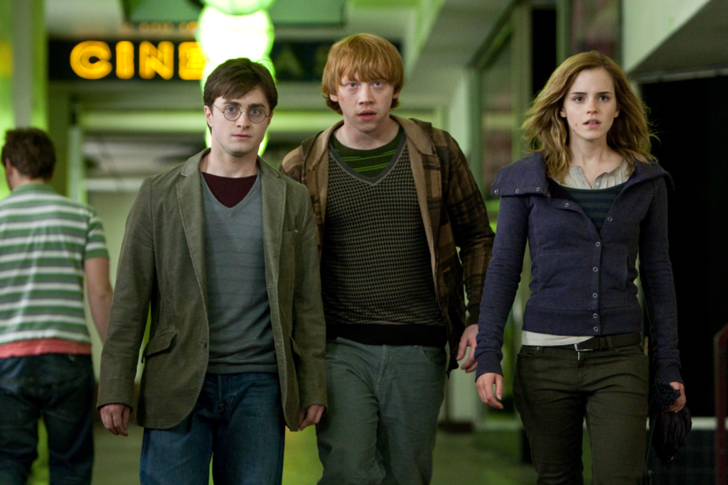 The original trio were already in their twenties by the time the last two Harry Potter films were released.