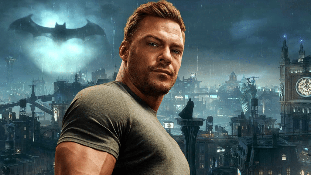 Alan Ritchson has the right physical presence to play Batman.
