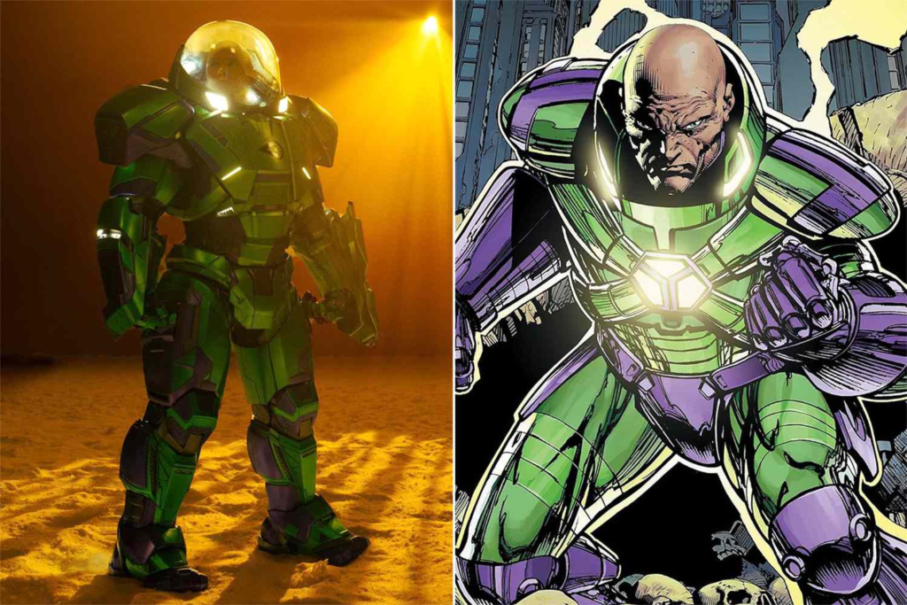 Lex Luthor's warsuit is comic accurate.