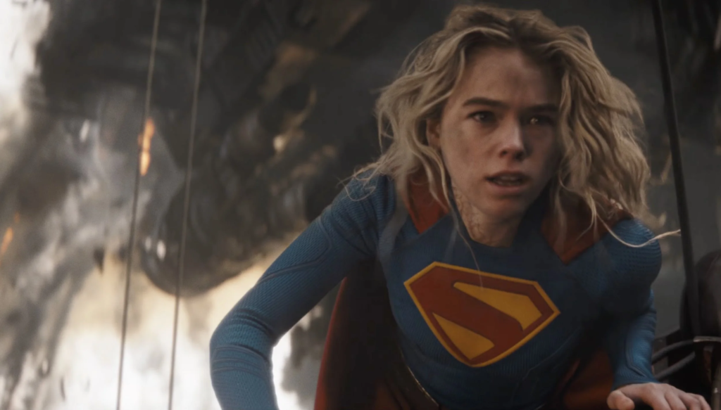 Milly Alcock in Supergirl (2026).