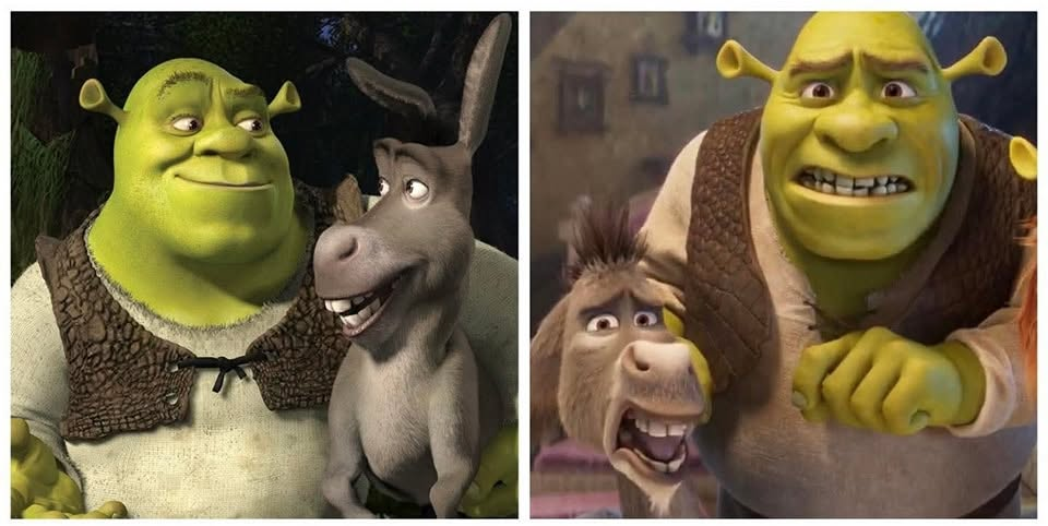 Shrek character designs have received an update. 