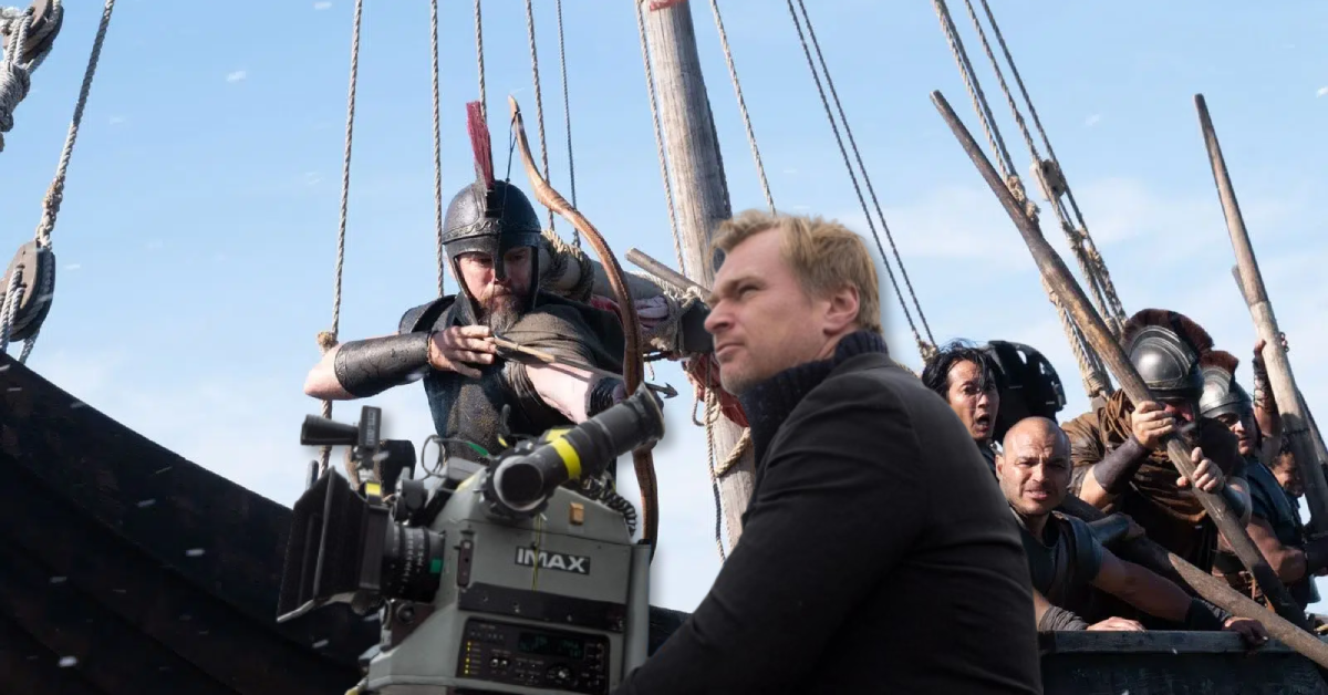 Christopher Nolan filmed *The Odyssey* with IMAX cameras, relying heavily on practical effects to bring its world to life.