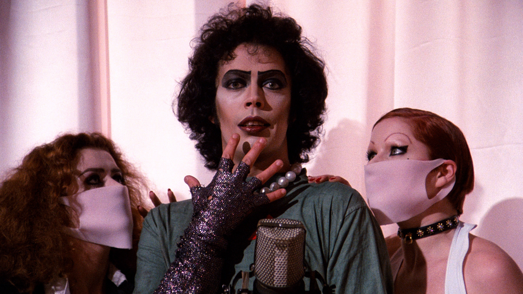 Tim Curry in Rocky Horror Picture Show (1975).