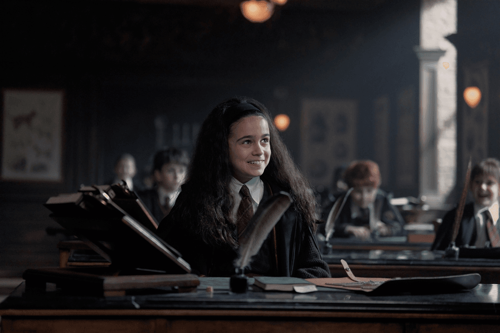 Arabella Stanton as Hermione Granger in HBO's Harry Potter Series.