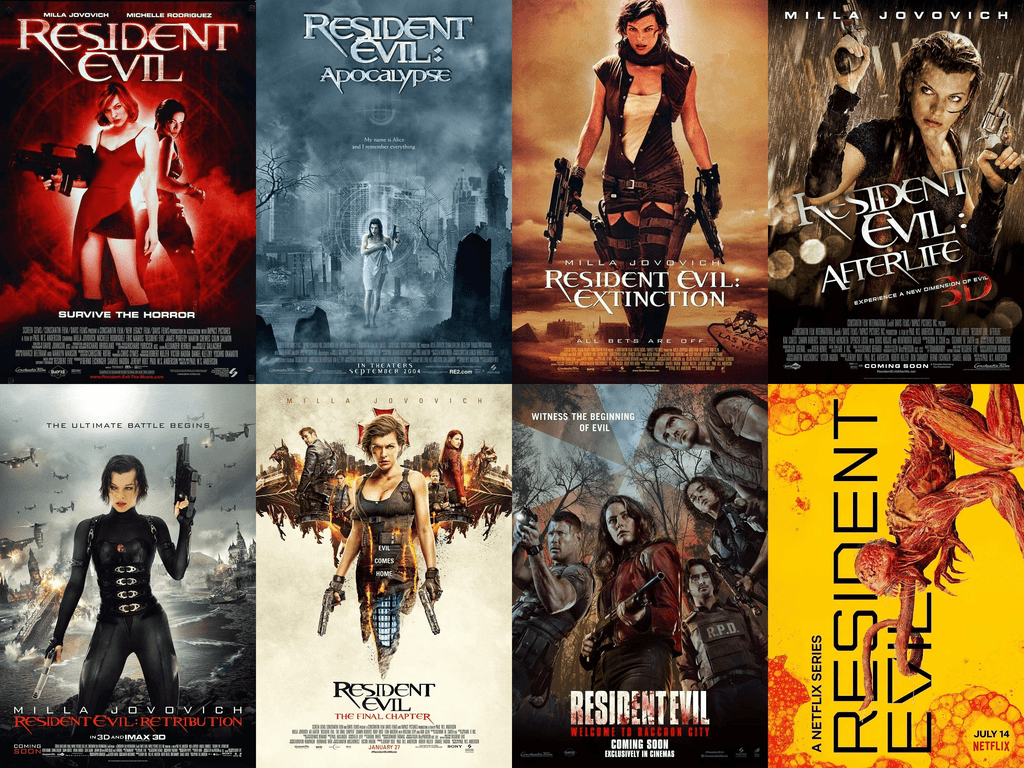 Resident Evil has many live action adaptations.