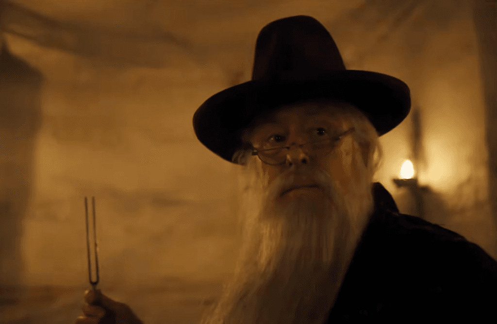 John Littigow as Dumbledore in HBO's Harry Potter Series.